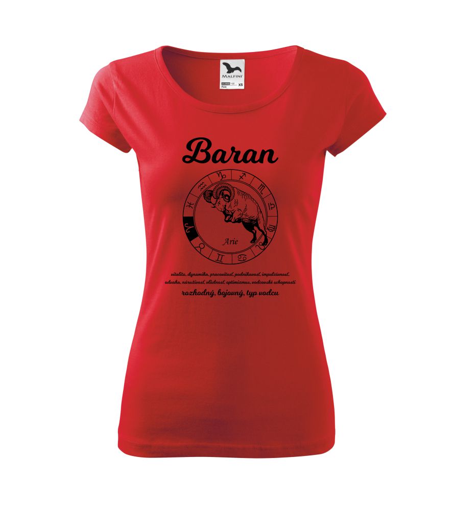 Dámske tričko so znamením: Baran