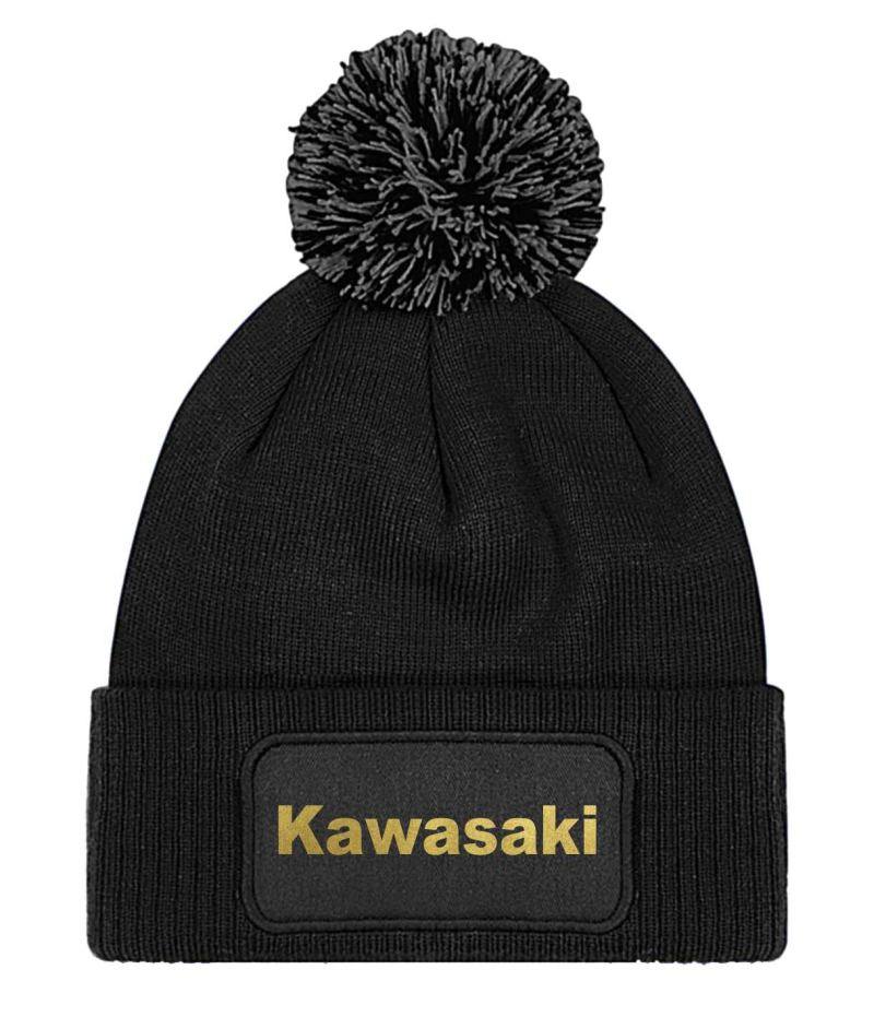 Zimná čiapka s motívom Kawasaki gold