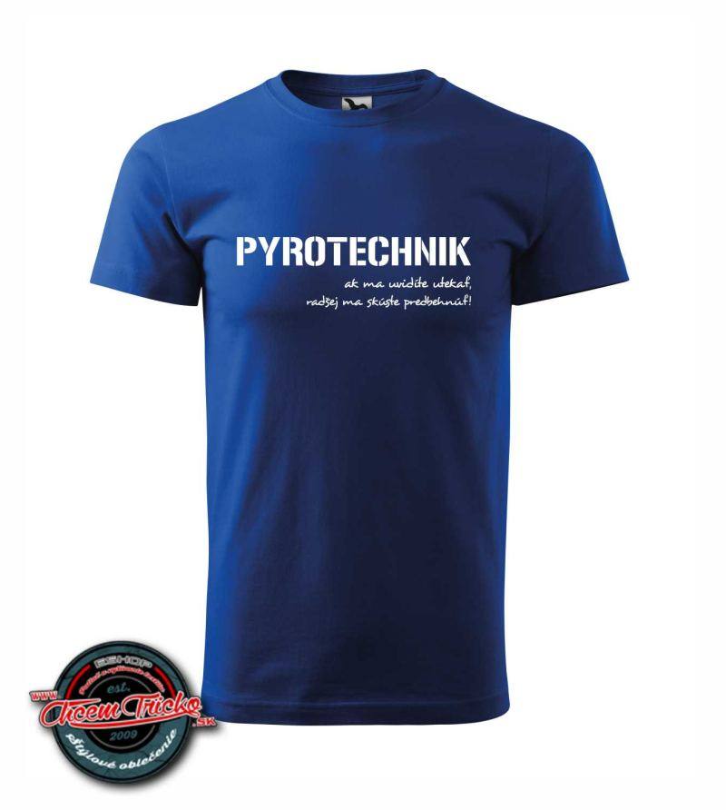 Tričko s nápisom Pyrotechnik