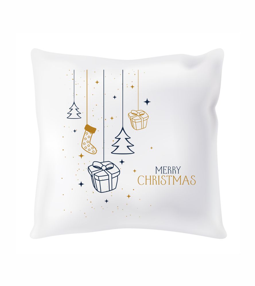 Saténový vankúš Merry Christmas