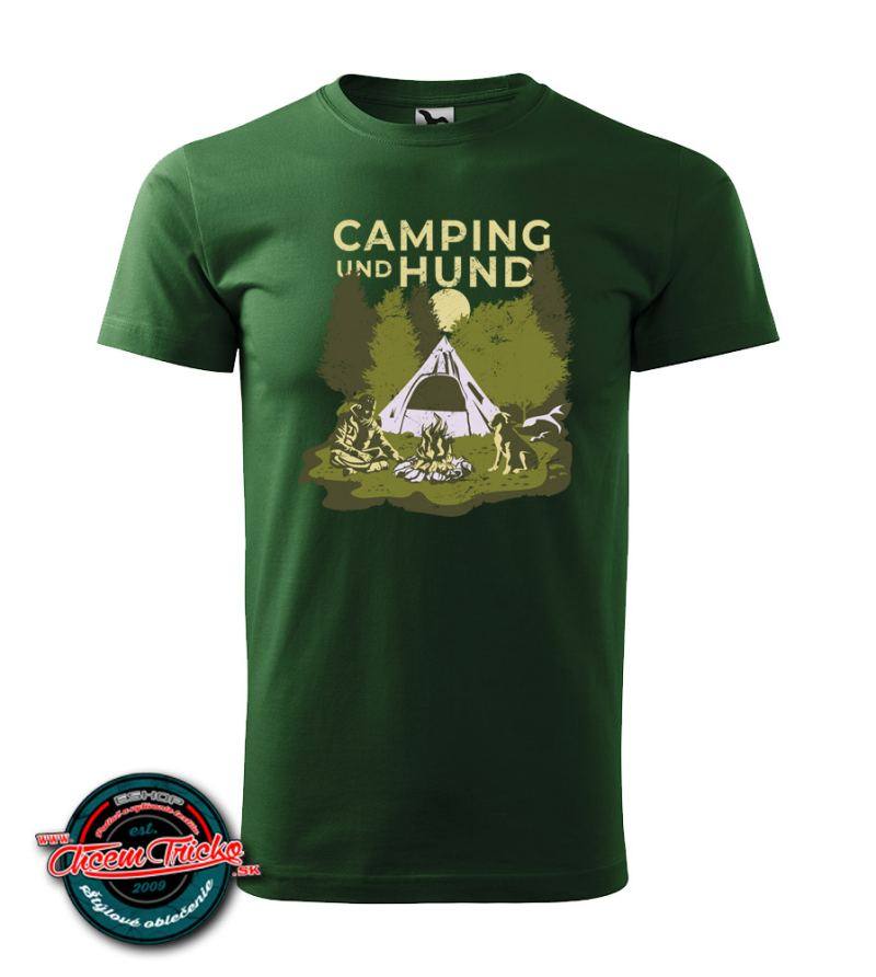 Turistické tričko Camping und Hund