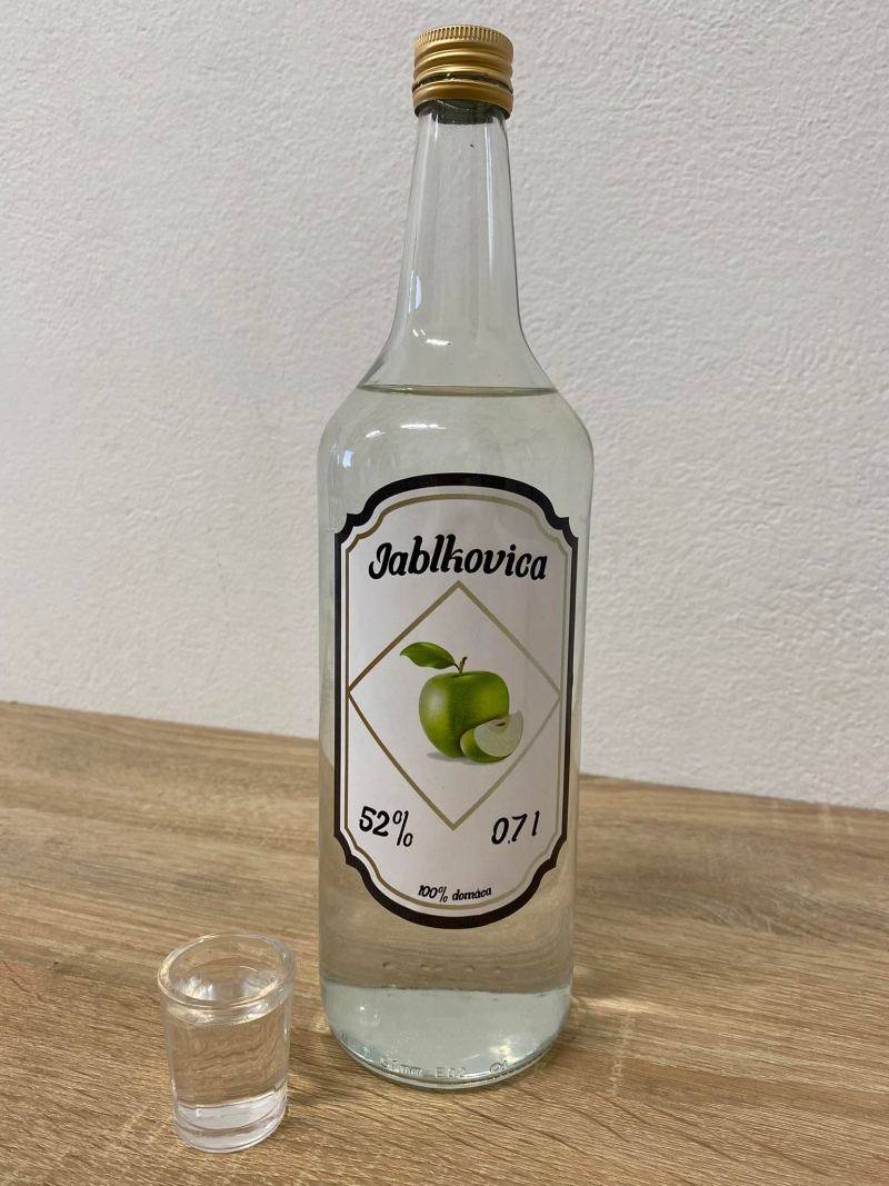 Etiketa / nálepka na fľašu Jablkovica