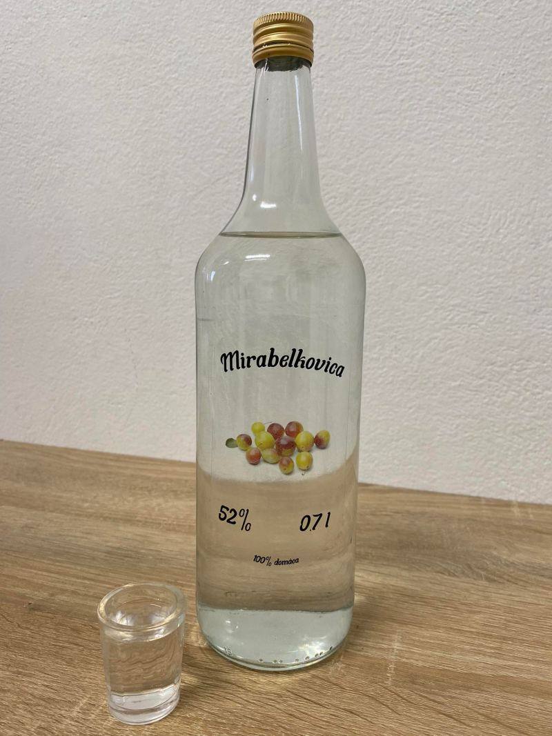 Etiketa / nálepka na fľašu Mirabelkovica
