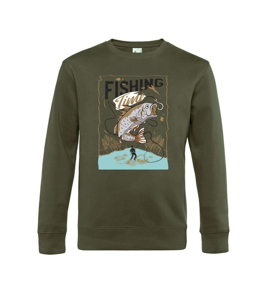 Rybárska mikina Fishing Time