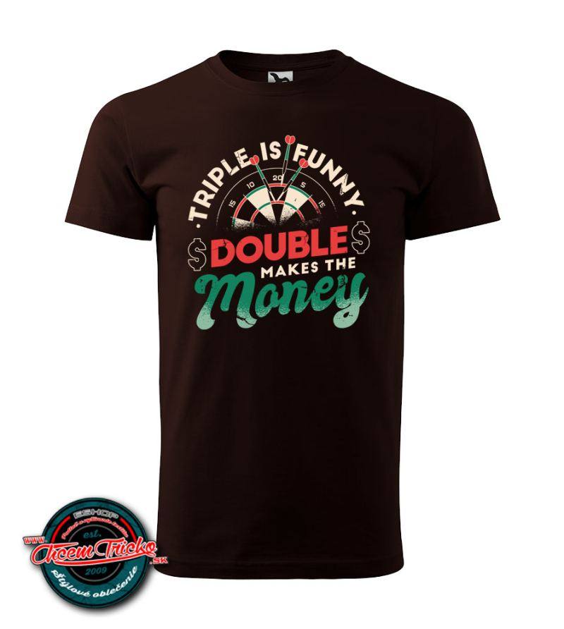 Tričko s potlačou Double makes the money