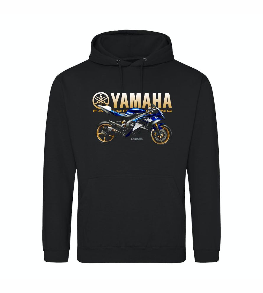 Kapucová mikina s potlačou Yamaha Factory racing