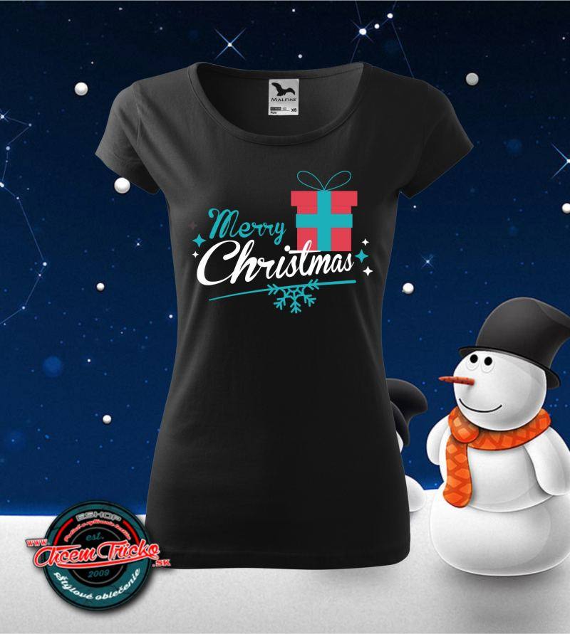 Dámske vianočné tričko Merry Christmas