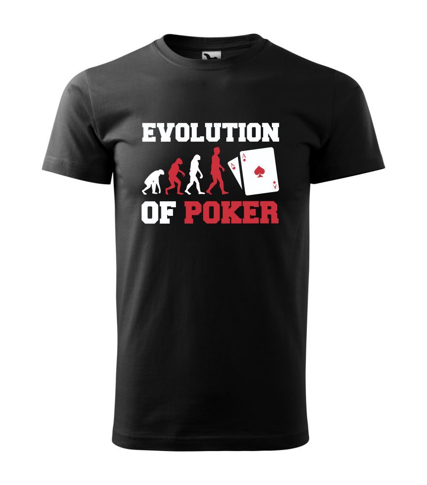 Tričko s potlačou Evolution poker