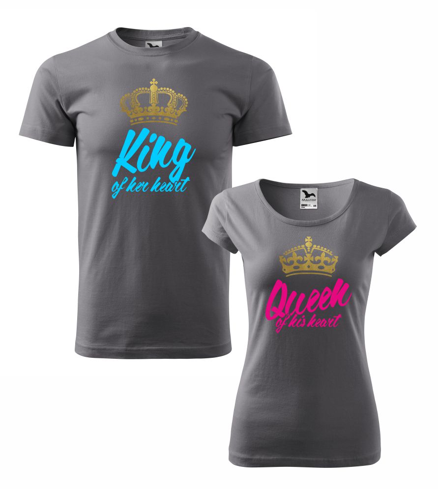 Tričká s potlačou pre páry King & Queen ! AKCIA !