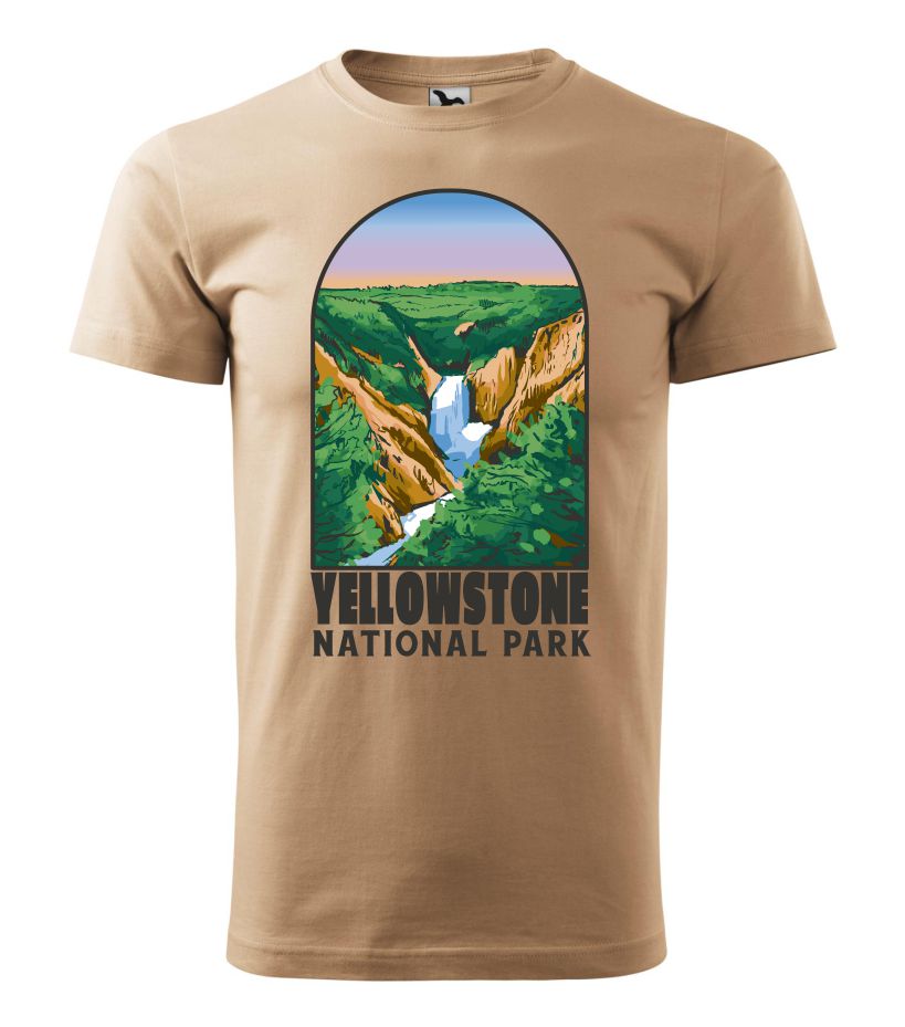 Tričko s potlačou Yellowstone