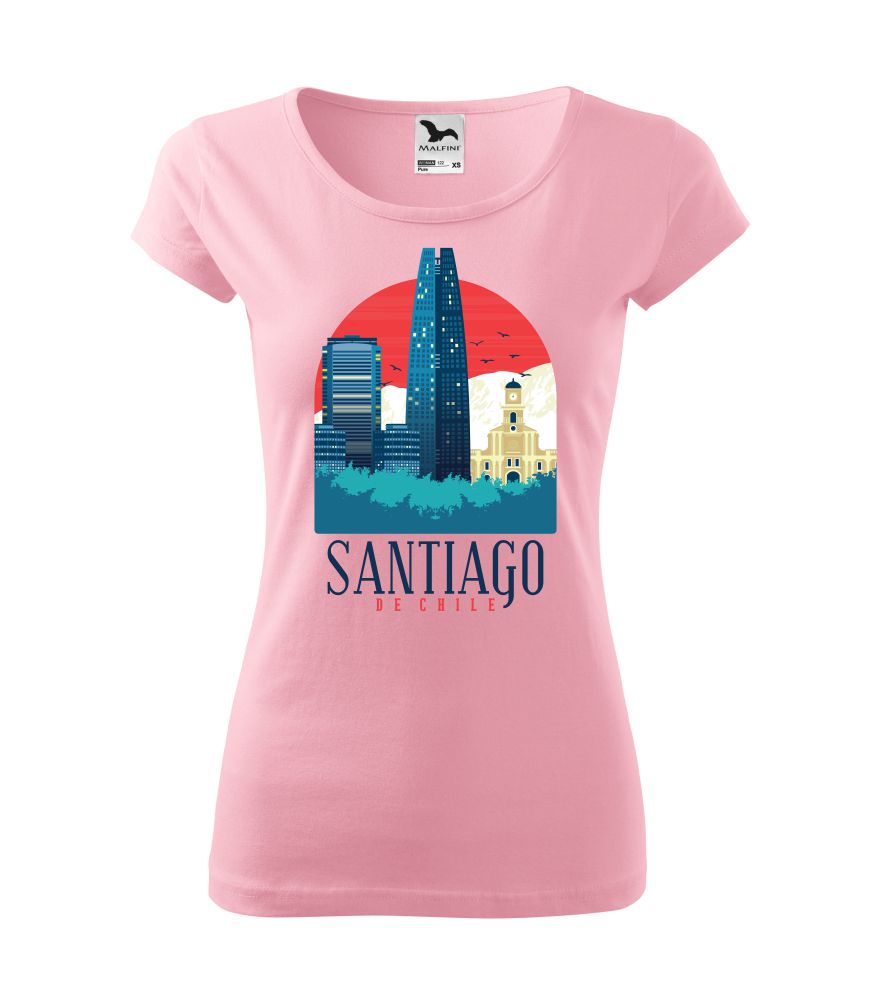 Tričko s potlačou Santiago