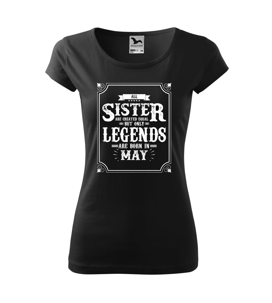 Dámske narodeninové tričko Sister legends