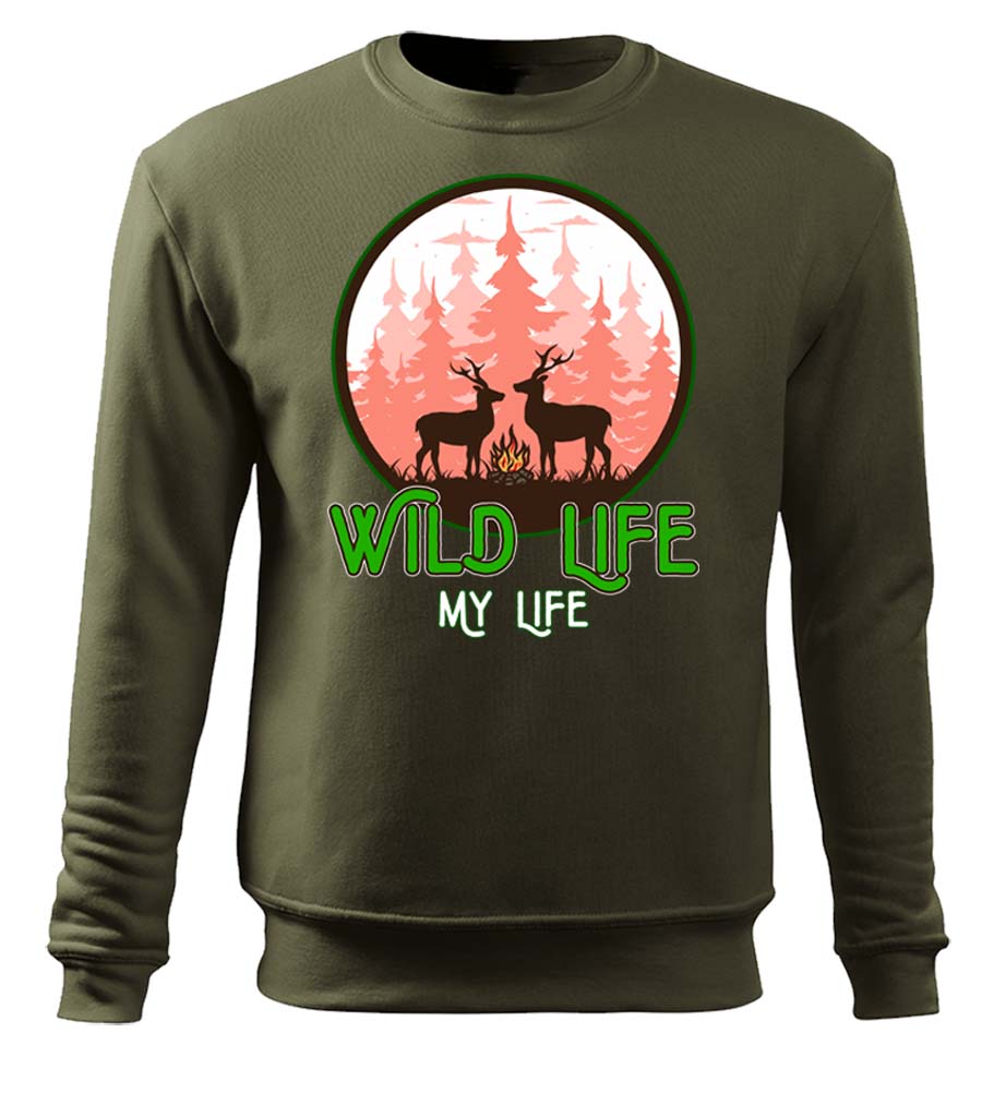 Mikina pre poľovníka Wild Life - My Life