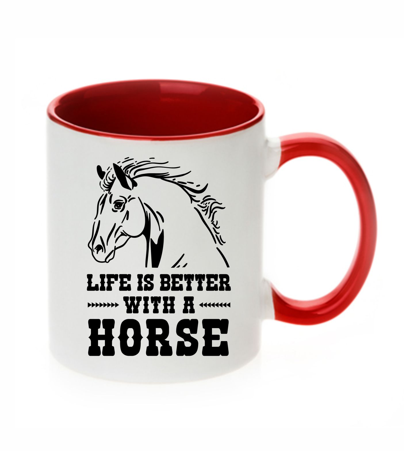 Hrnček Life is better with a horse
