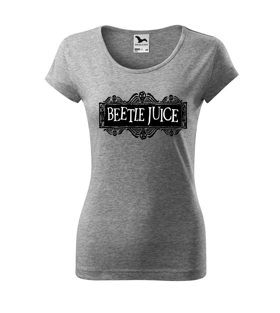 Dámske tričko s potlačou Beetlejuice logo