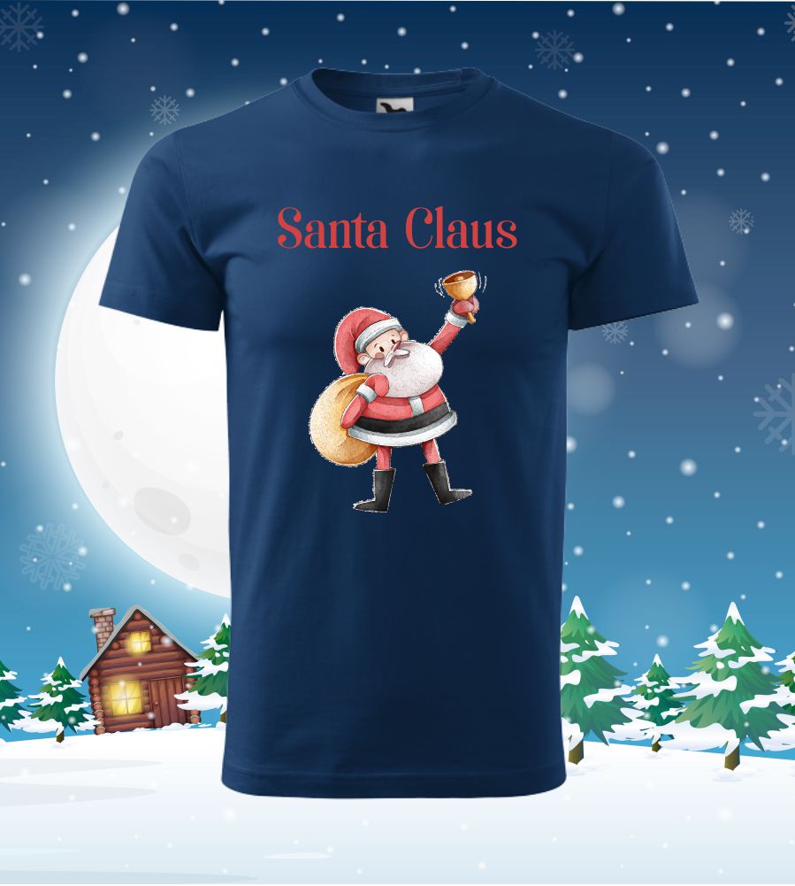 Pánské tričko vianočné s potlačou Santa Claus