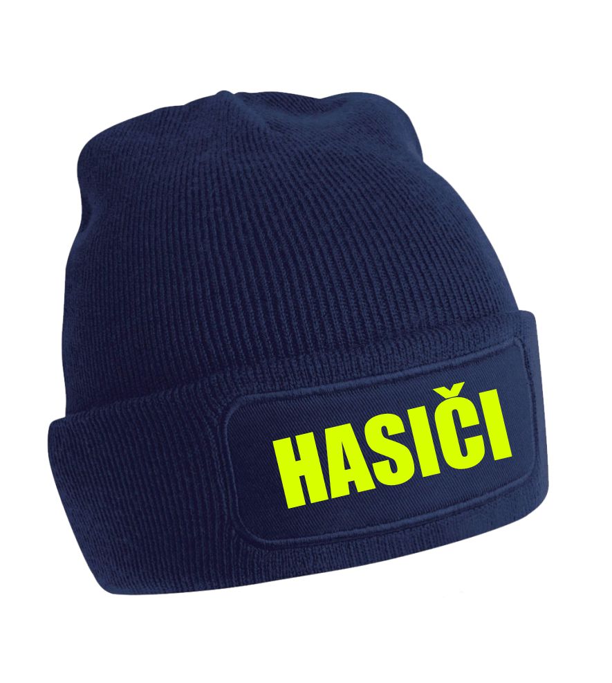 Zimná čiapka s nápisom Hasiči