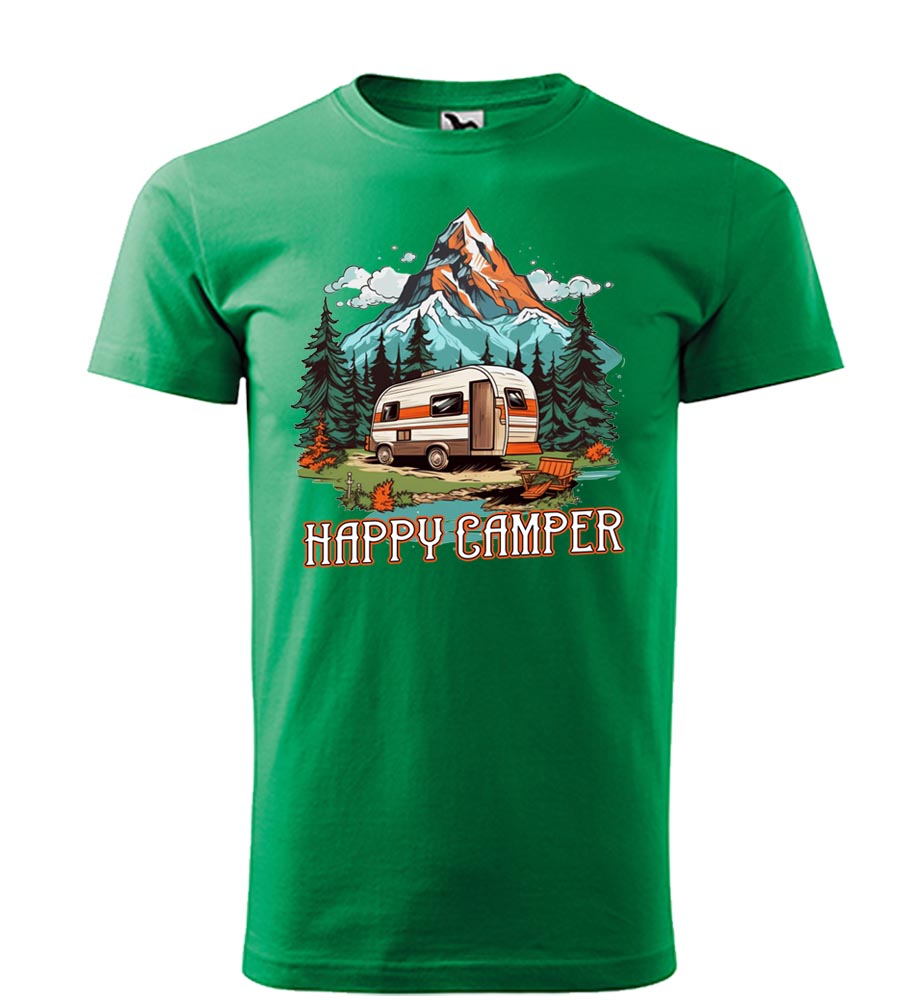 Tričko s karavanom - Happy Camper