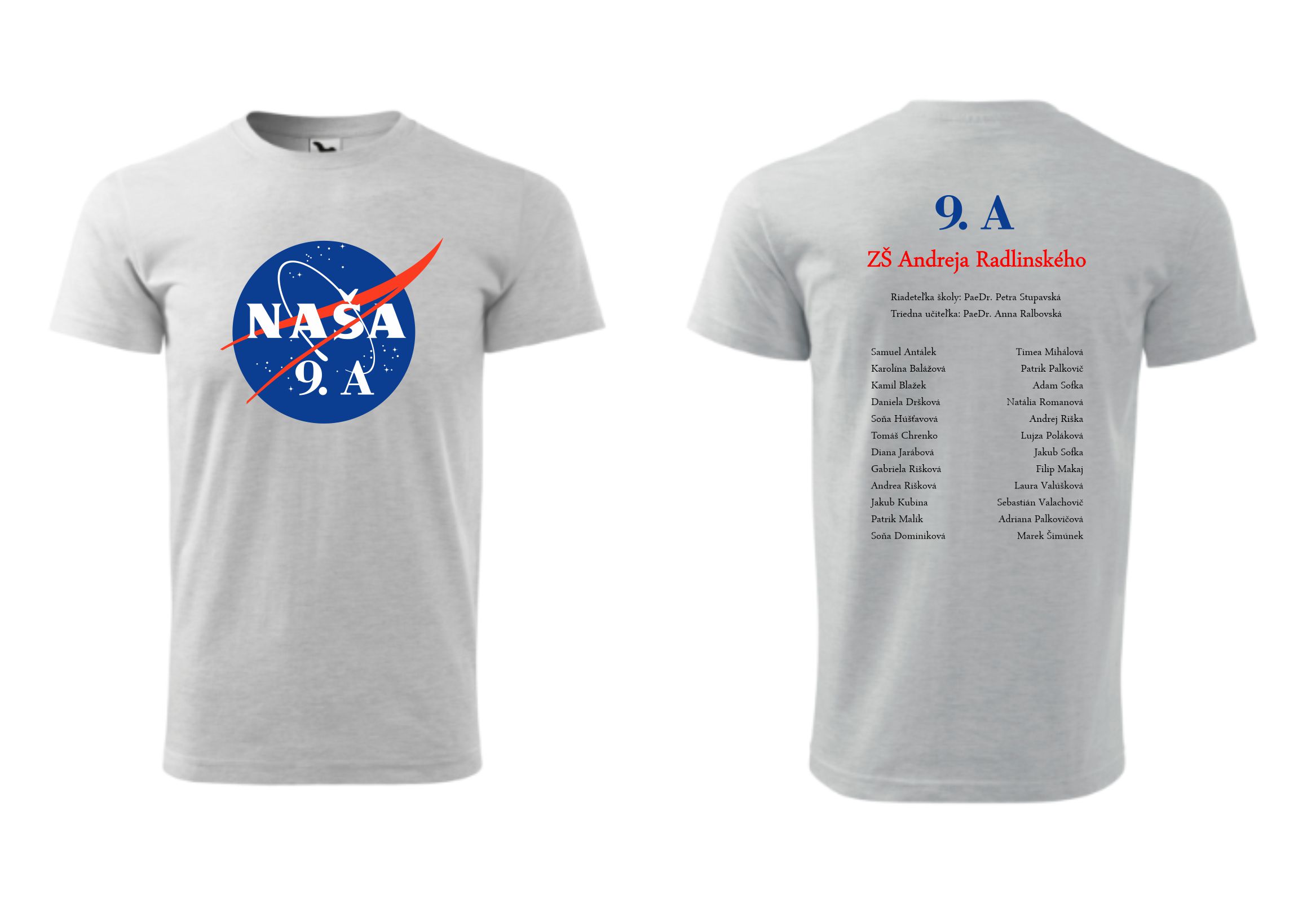 Absolventské tričko s motívom NASA