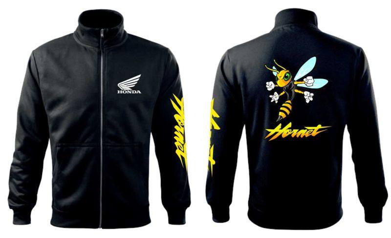 Pánska/dámka mikina s motívom Honda Hornet na zips