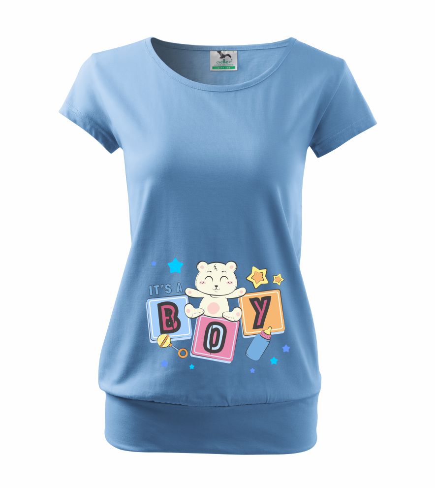 Tehotenské tričko s nápisom It´s a BOY