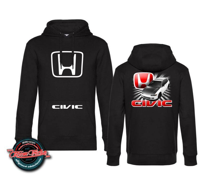 Kapucová mikina s motívom Honda Civic