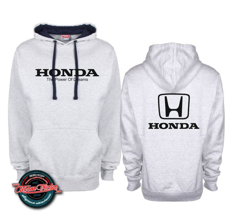 Kapucňová mikina s potlačou Honda car