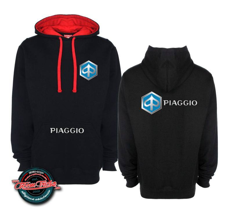 Kapucová mikina s motívom Piaggio