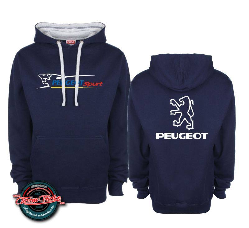 Kapucová mikina s motívom Peugeot