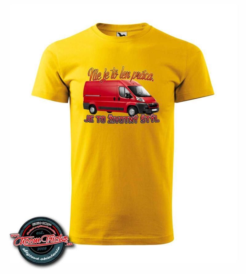 Tričko s potlačou Citroen Jumper - toto nieje práca