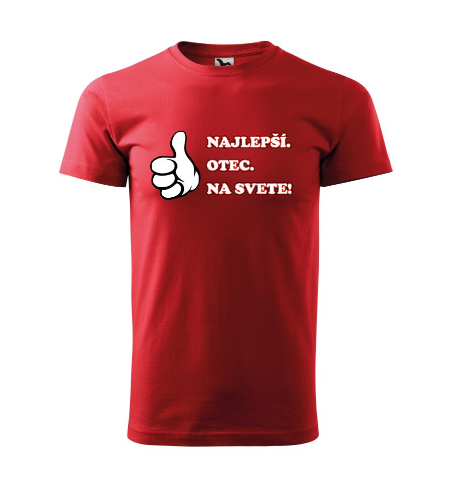Tričko s nápisom Najlepší otec na svete