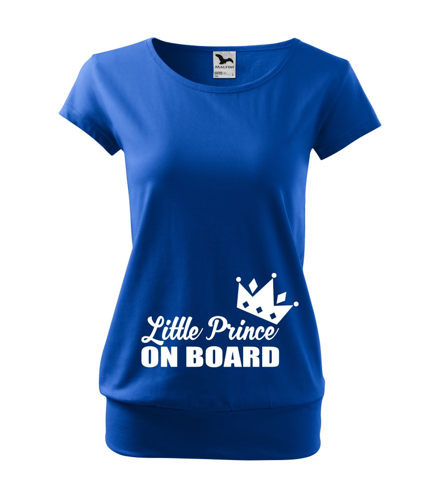 Tehotenské tričko s nápisom Little Prince on board