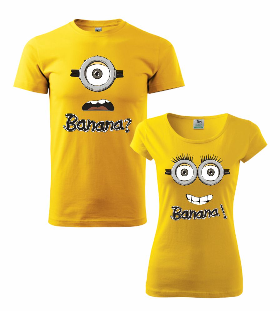 Tričká pre páry s potlačou Banana?