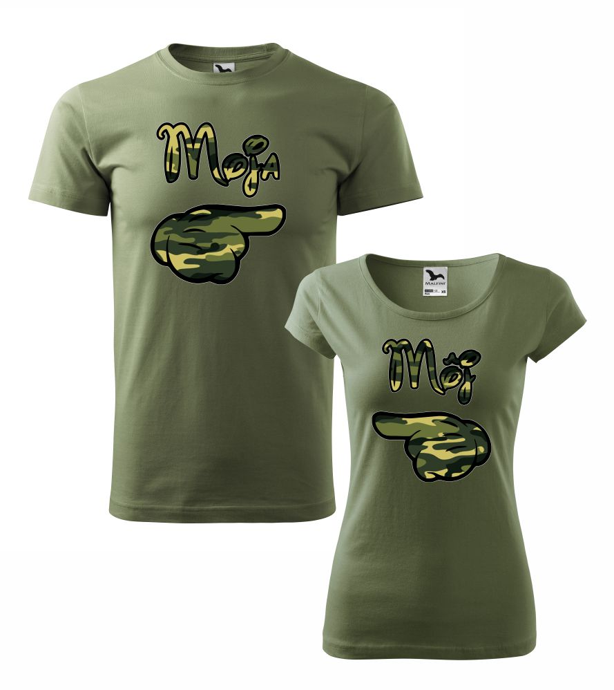 Tričká s potlačou Môj & Moja camouflage