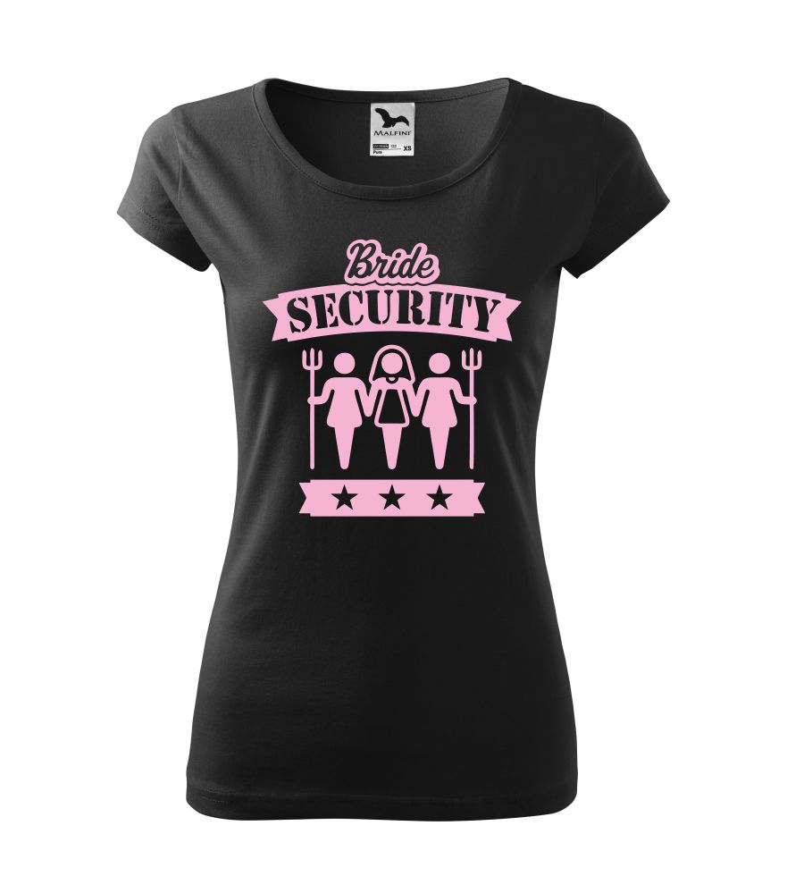 Tričko na rozlúčku so slobodou pre družičku Bride Security