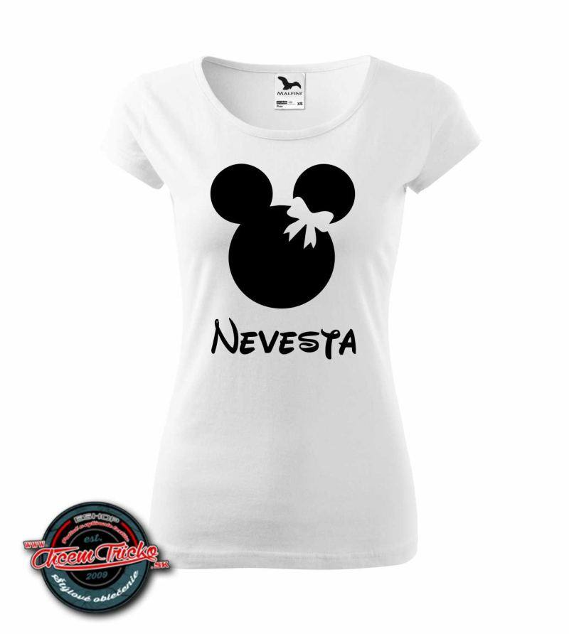 Tričko pre nevestu Mickey