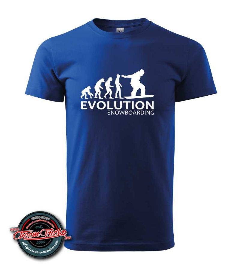 Tričko s potlačou Evolution Snowboarding
