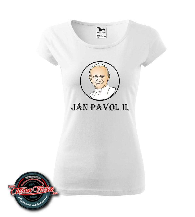 Dámske / pánske tričko s potlačou Ján Pavol II.