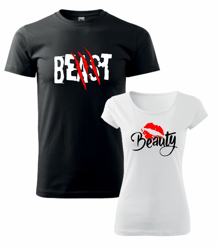 Tričká s potlačou Beast & Beauty