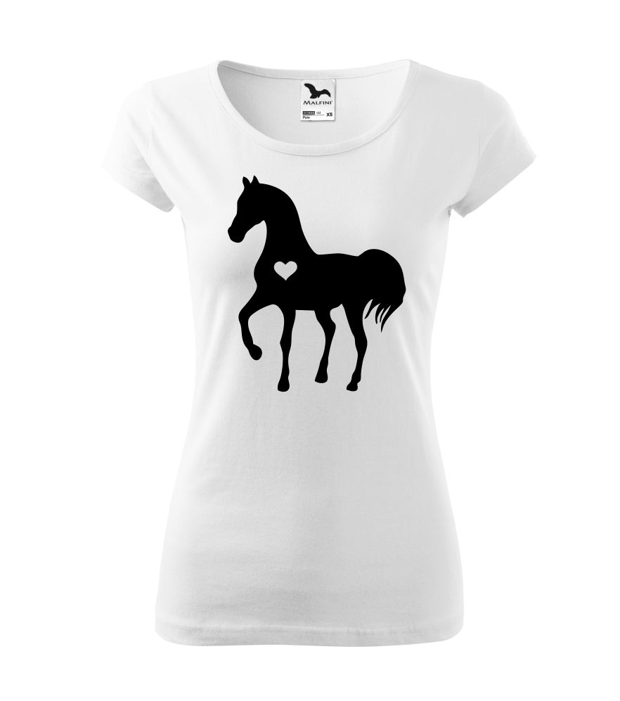 Dámske tričko s potlačou Horse