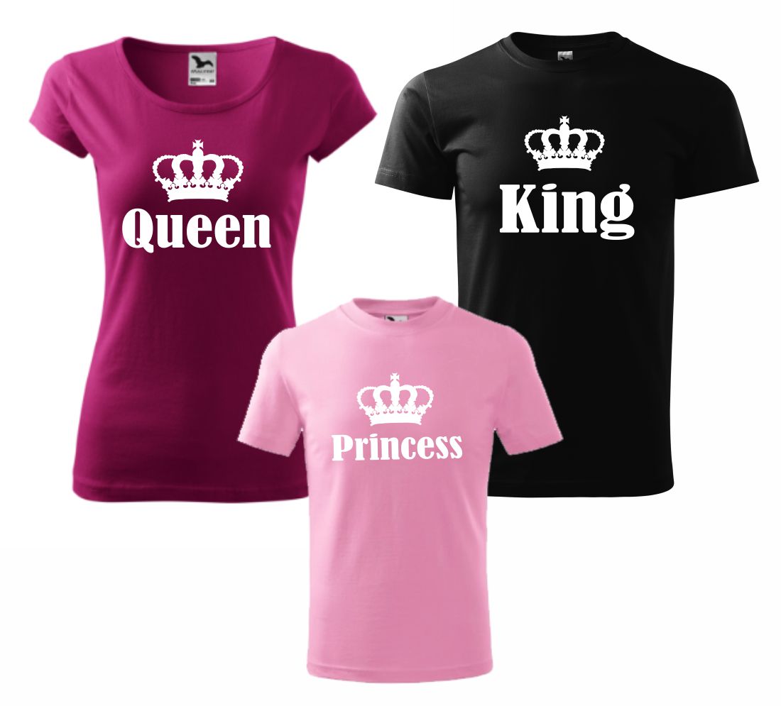 Set tričiek King,Queen,Princess