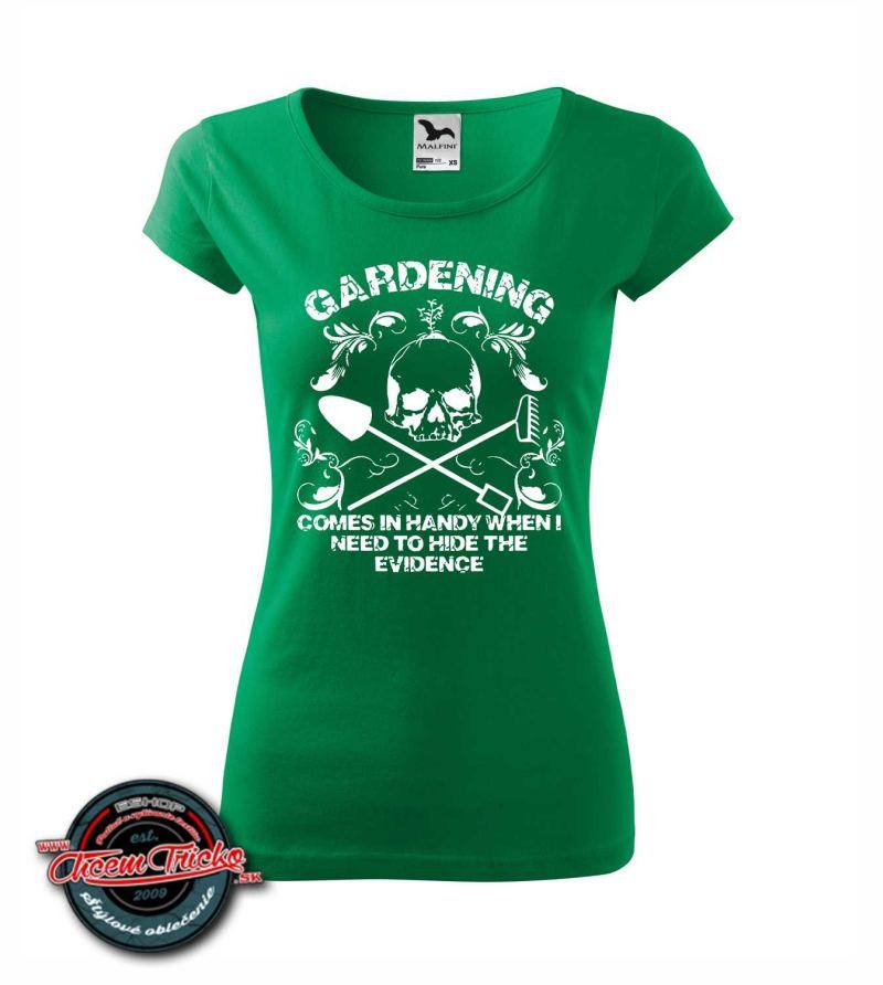 Dámske tričko s potlačou Gardening