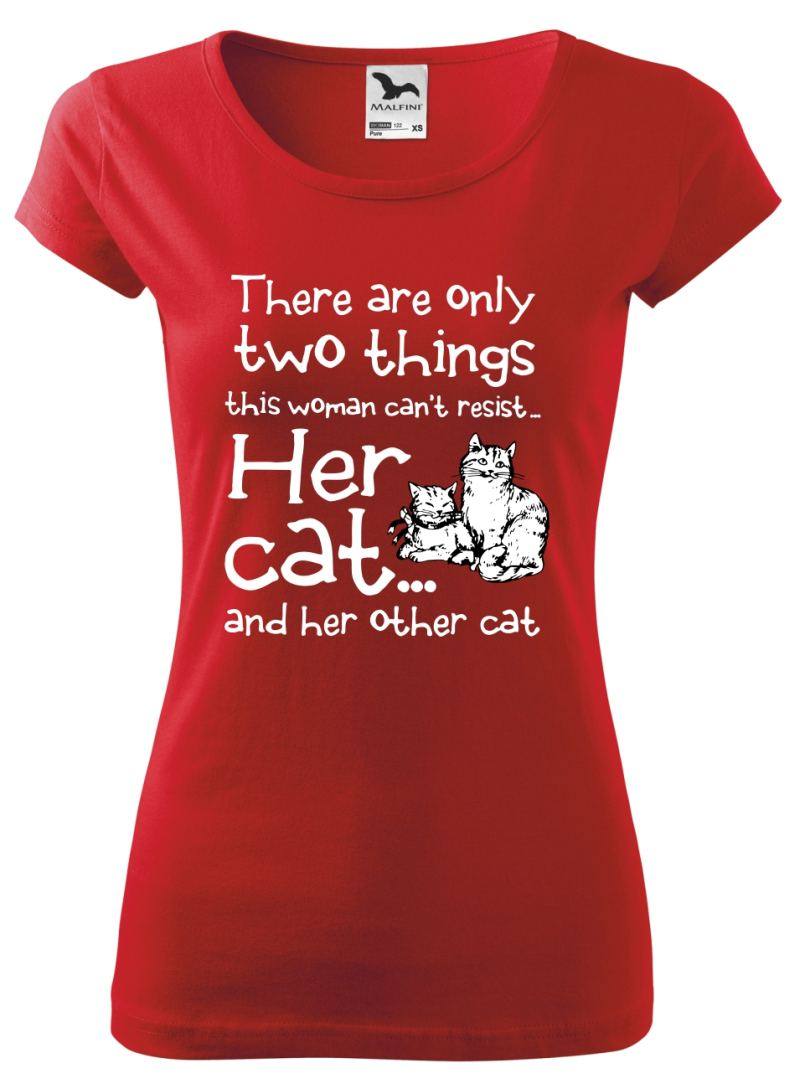 Dámske tričko s potlačou Her cat