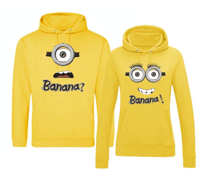Kapucové mikiny pre pár Banana?