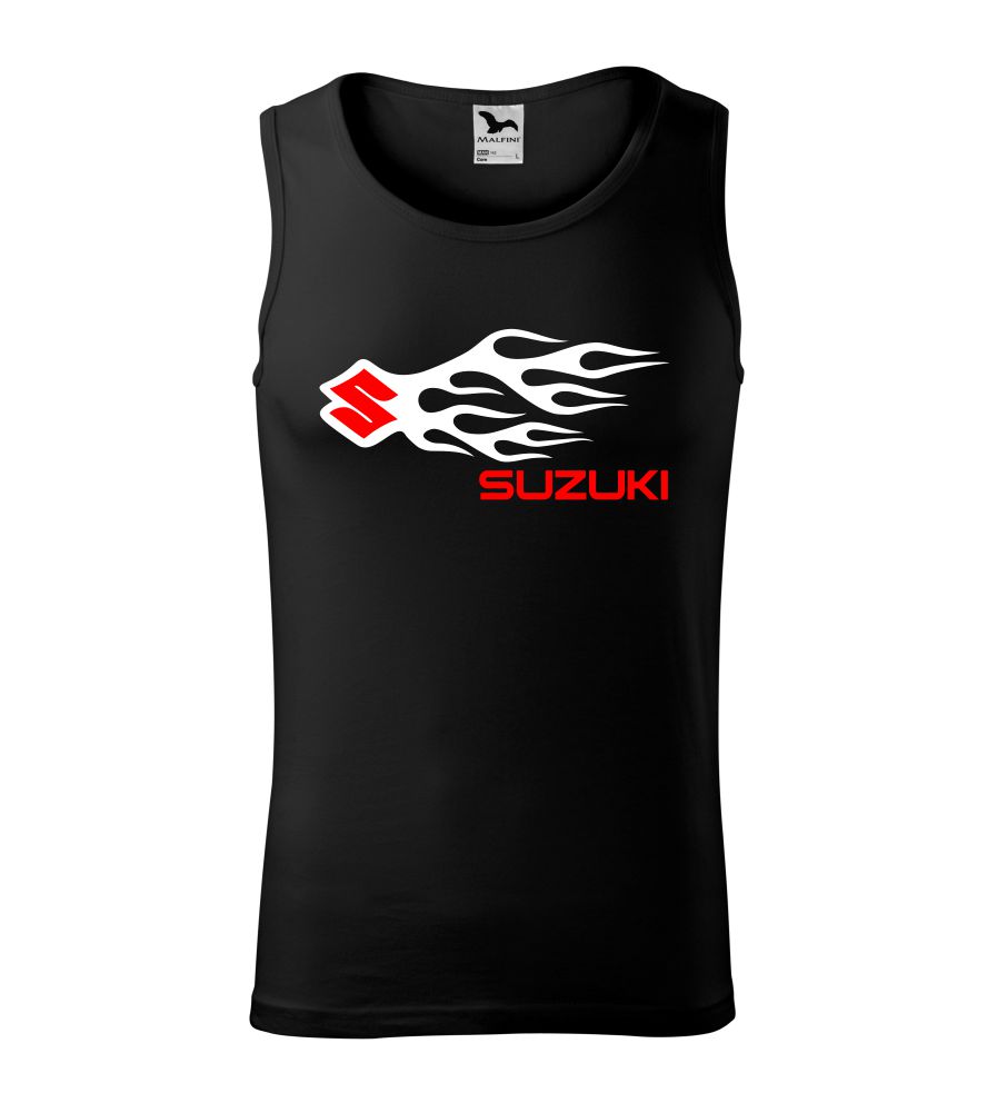 Tielko s potlačou Suzuki flames