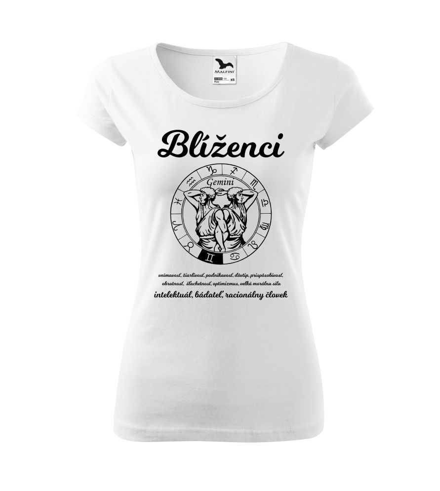 Dámske tričko so znamením: Blíženci