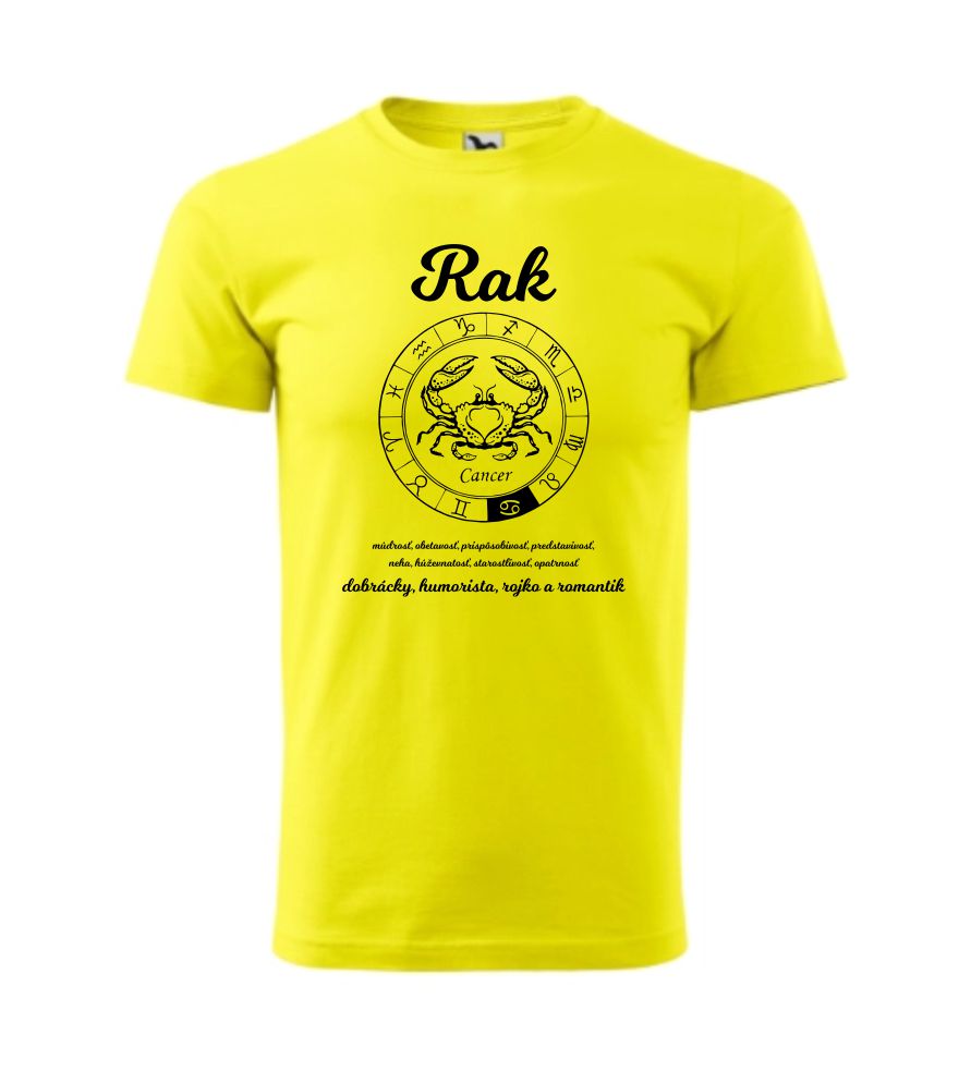 Tričko so znamením: Rak