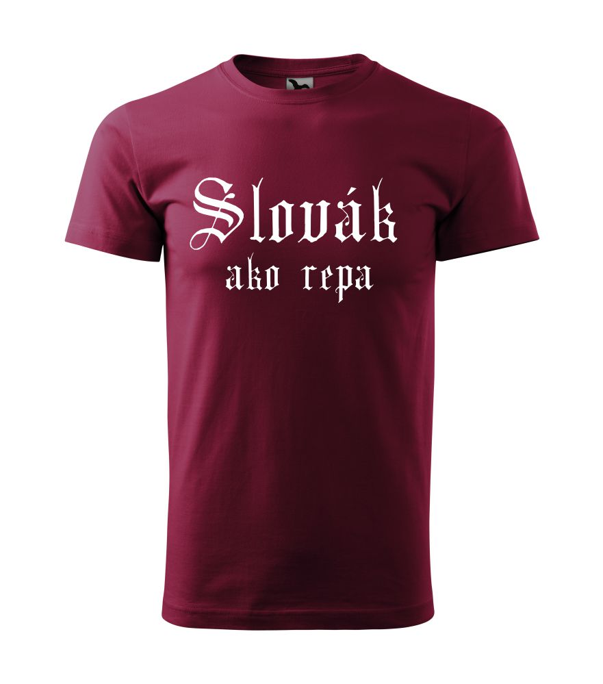 Tričko s motívom Slovák ako repa