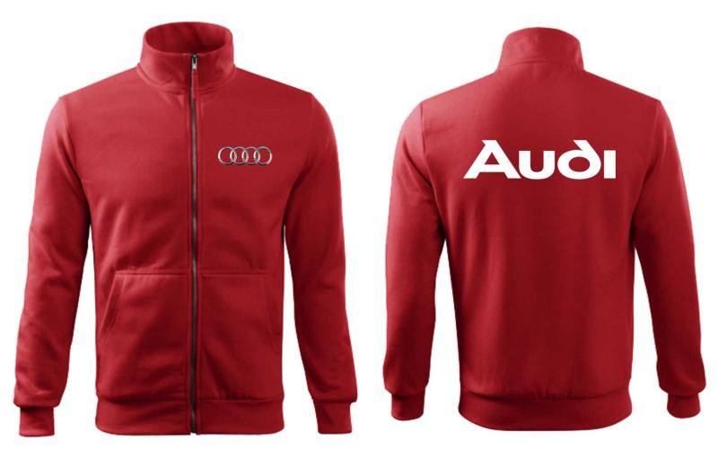 Zipsová mikina s potlačou Audi