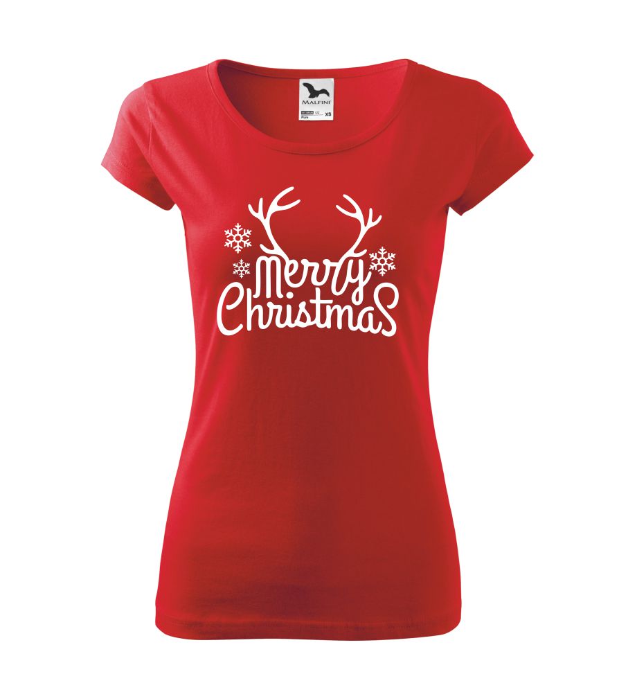 Dámske vianočné tričko Merry Christmas